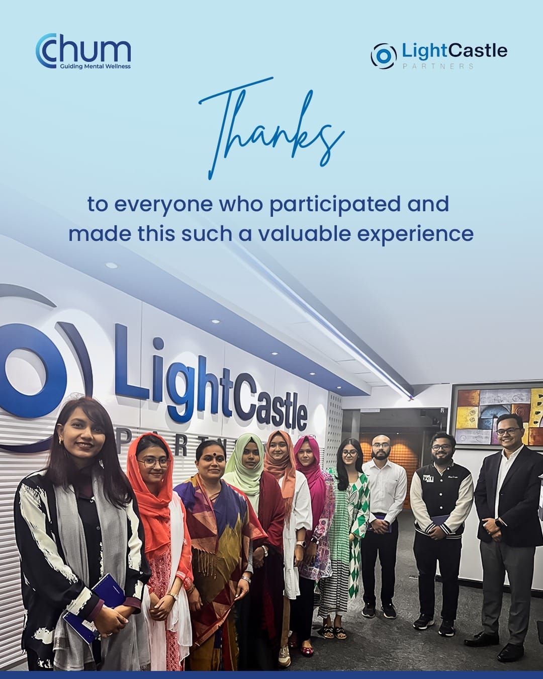 LightCastle Partners workplace mental health session with Chum Wellness
